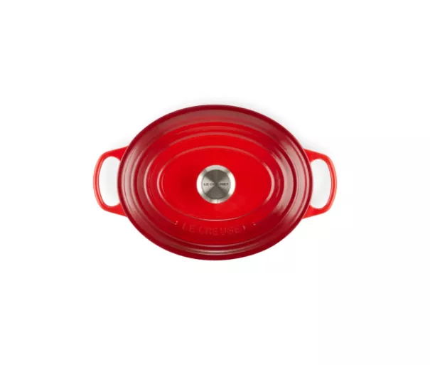 Ketaus puodas ovalus 31cm / 6,3L raudonas
