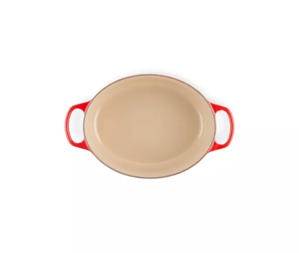 Ketaus puodas ovalus 31cm / 6,3L raudonas