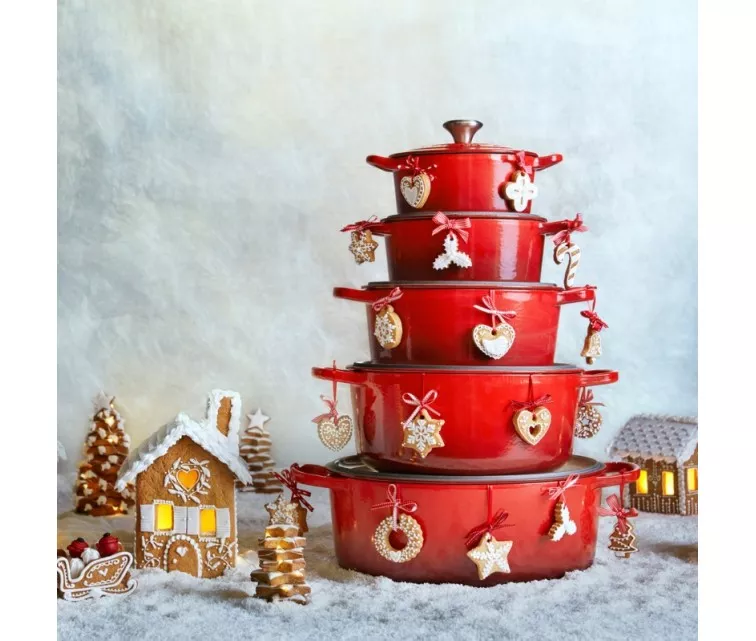 Valurauast pott ovaalne 31cm / 6,3L punane