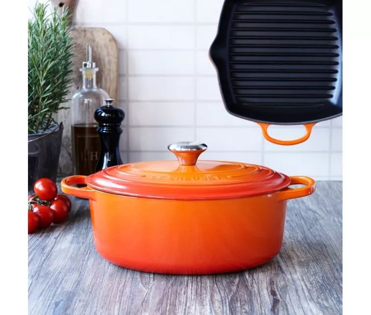 Le Creuset Čuguna katls ovāls 31cm / 6,3L oranžs
