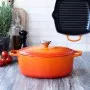 Le Creuset Čuguna katls ovāls 31cm / 6,3L oranžs
