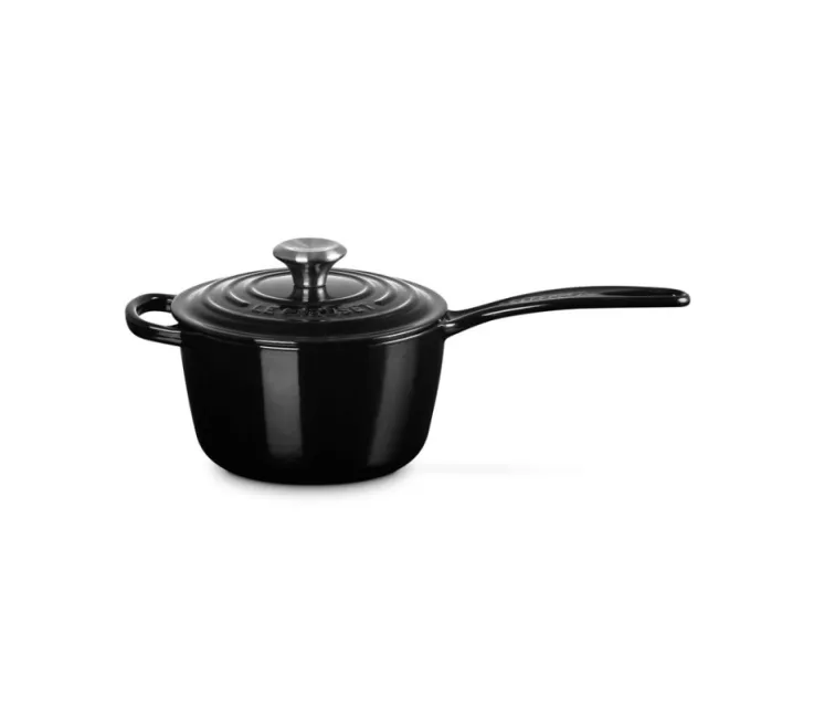 Ketaus puodas padažui Ø16cm / 1.5L juodas