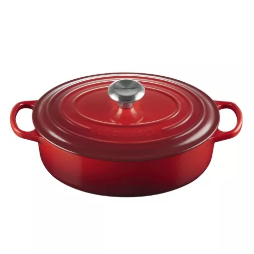 Le Creuset Кастрюля чугунная овальная Ø27см / 3,4л красная