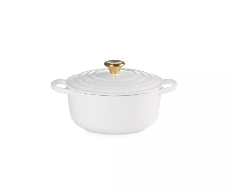 Le Creuset Cast iron pot round Ø26cm / 5.3L white