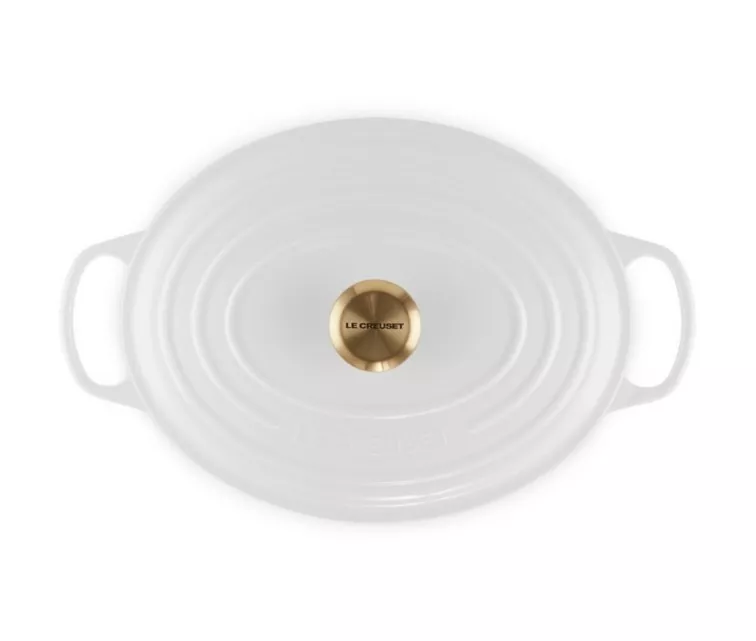 Le Creuset Кастрюля чугунная овальная 31см/6,3л белая