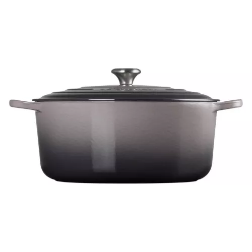 Cast iron pot round Ø34cm / 12L gray