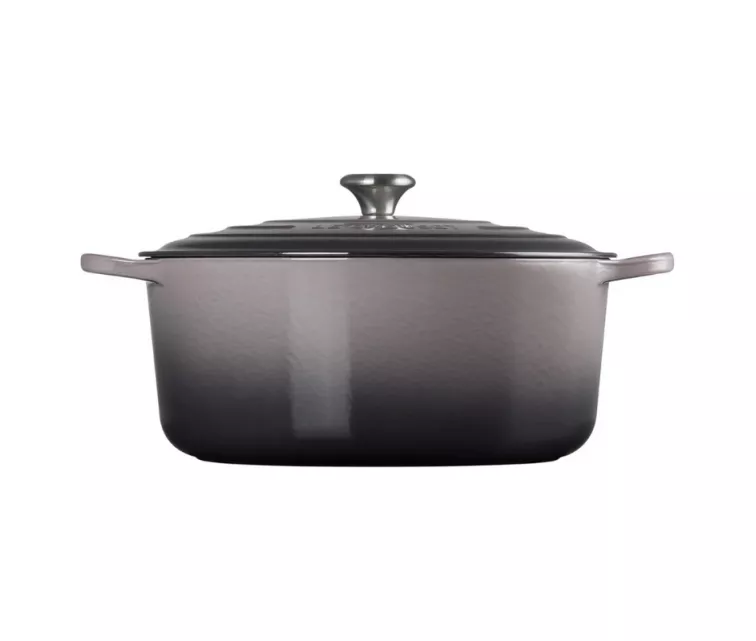 Cast iron pot round Ø34cm / 12L gray