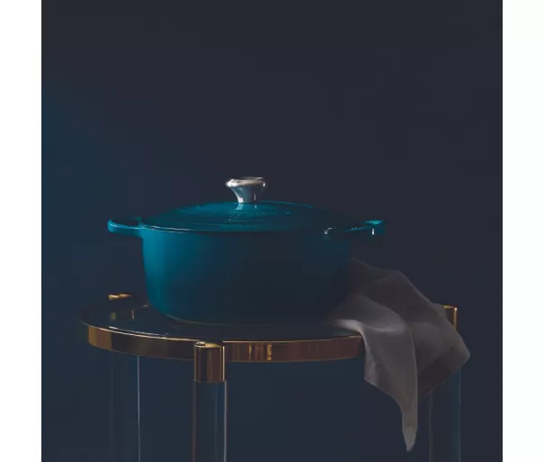 Le Creuset Cast iron pot round Ø26cm / 5,3L blue