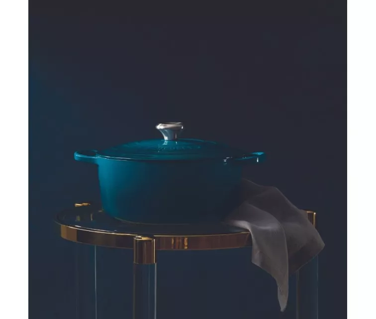 Le Creuset Cast iron pot round Ø26cm / 5,3L blue