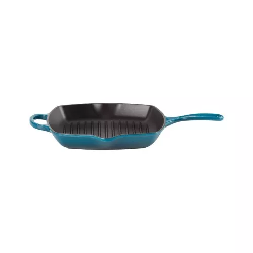 Le Creuset Čuguna grillpanna kvadrātveida 26x26cm zila