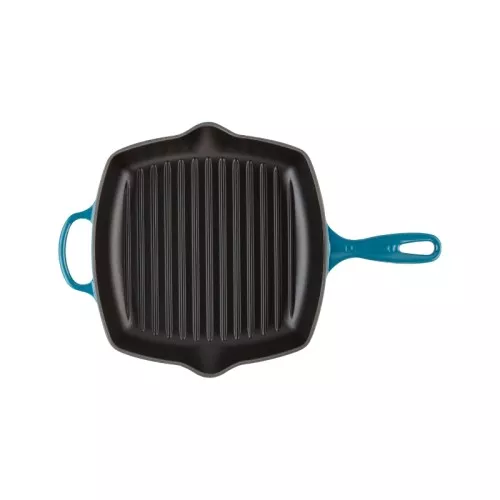 Le Creuset Čuguna grillpanna kvadrātveida 26x26cm zila