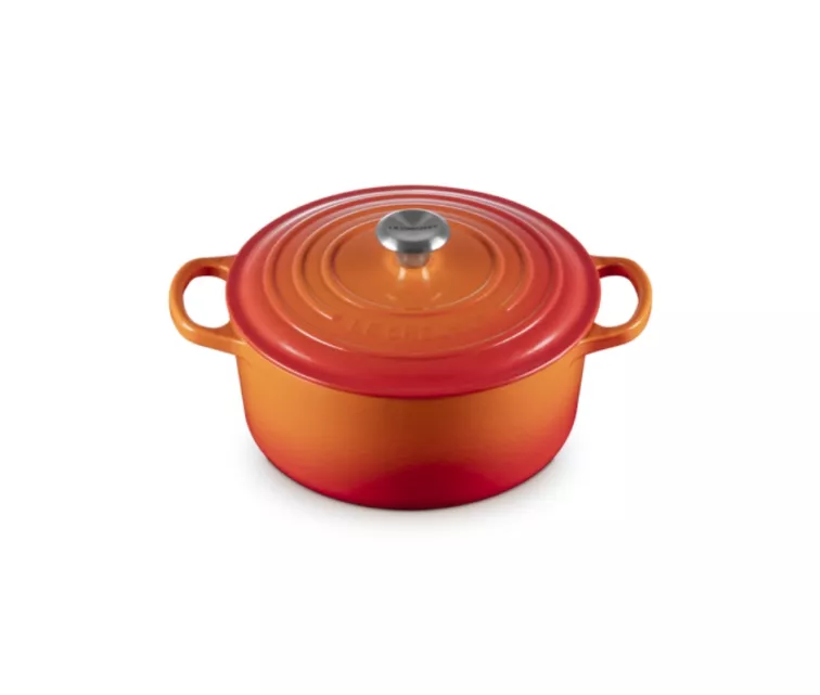 Čuguna katls apaļš Ø34cm / 12L oranžs