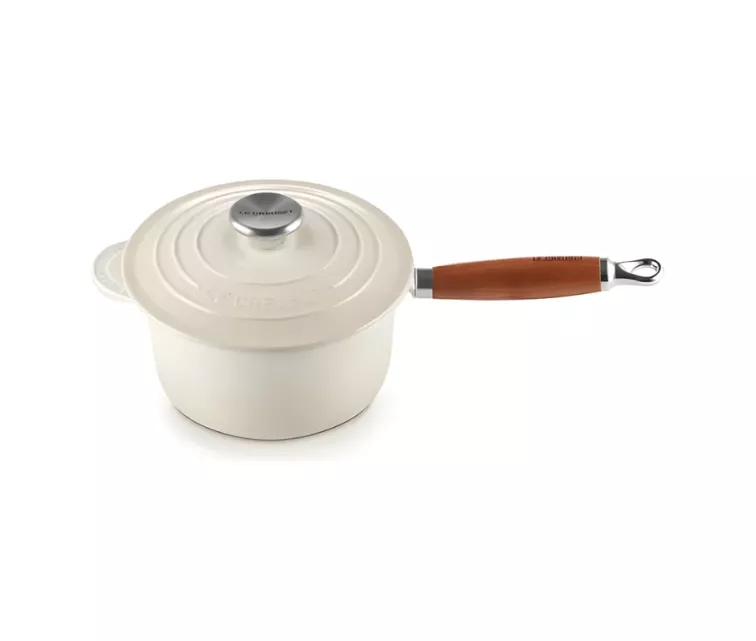 Cast iron sauce pan Ø18cm / 1.8L white
