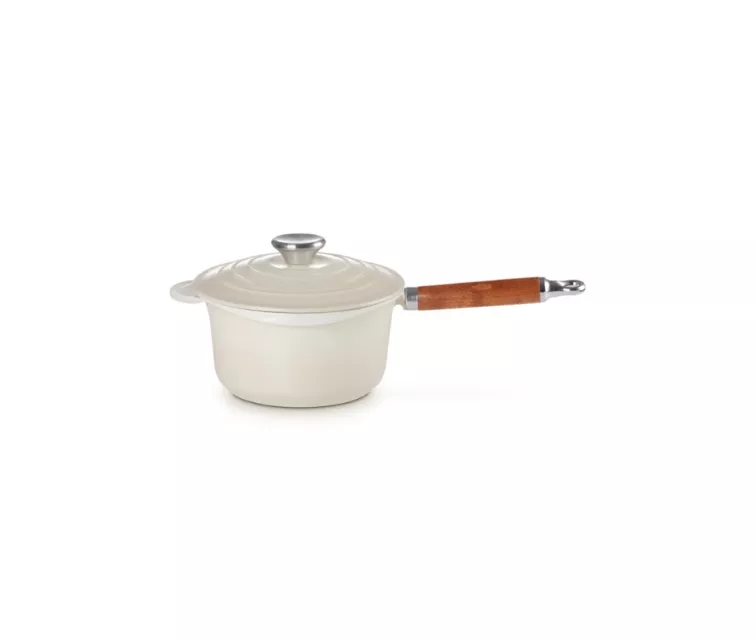 Cast iron sauce pan Ø18cm / 1.8L white
