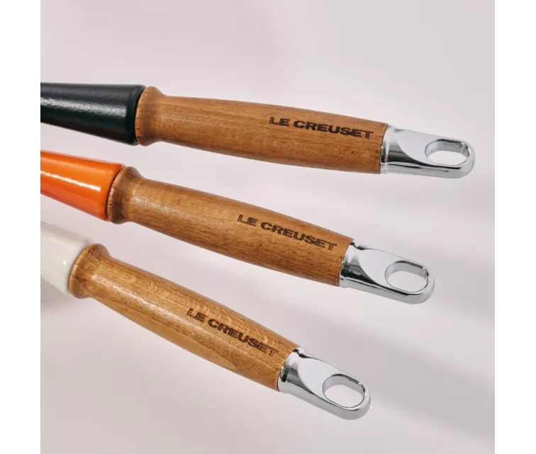 Le Creuset Ketaus keptuvė su medine rankena Ø28cm matinė juoda