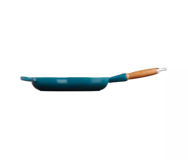 Čuguna panna ar koka rokturi Ø28cm zila
