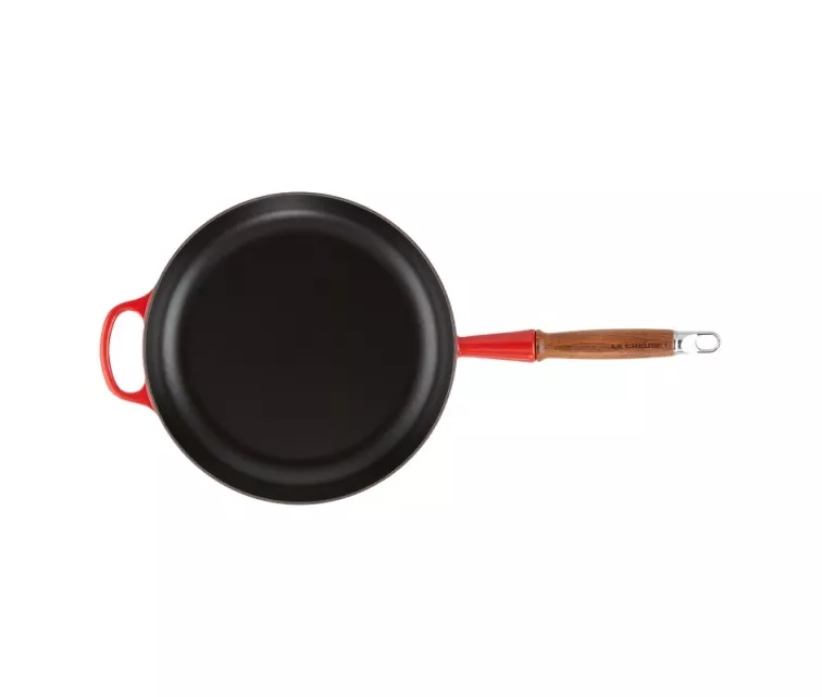 Le Creuset Ketaus keptuvė su medine rankena Ø28cm raudona