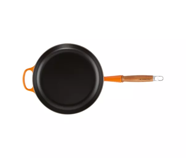 Le Creuset Čuguna panna ar koka rokturi Ø28cm oranža
