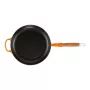 Le Creuset Ketaus keptuvė su medine rankena Ø28cm oranžinė
