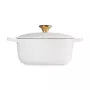 Le Creuset Кастрюля чугунная круглая Ø20см / 2,4л белая
