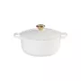 Le Creuset Кастрюля чугунная круглая Ø24см / 4,2л белая