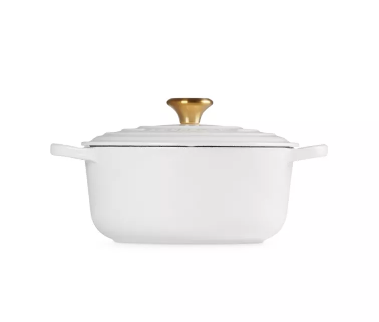 Le Creuset Кастрюля чугунная круглая Ø24см / 4,2л белая