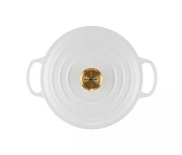 Ketaus puodas apvalus Ø24cm / 4,2L baltas