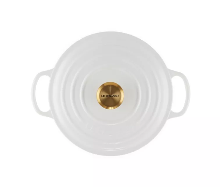 Le Creuset Кастрюля чугунная круглая Ø24см / 4,2л белая