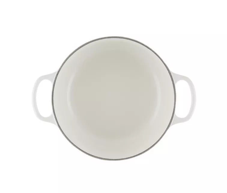 Le Creuset Кастрюля чугунная круглая Ø24см / 4,2л белая