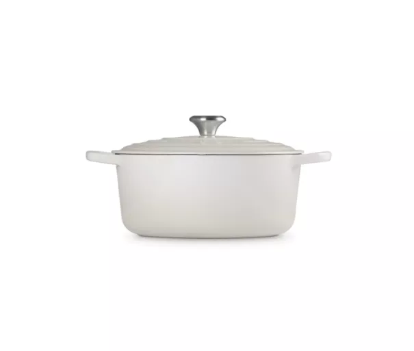 Čuguna katls apaļš Ø34cm / 12L krēmkrāsa