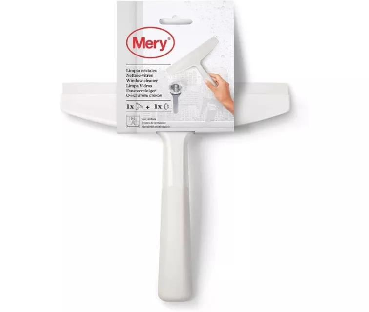 Window and Shower Cleaner with Suction Cup 24 x 23 x 3.5 cm