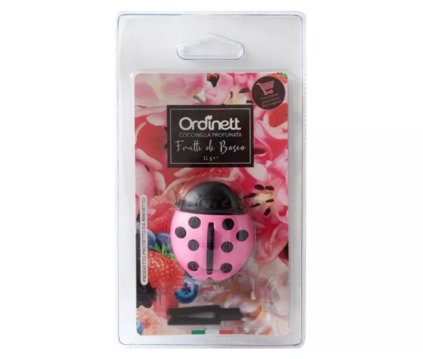 Flavoured shopping trolley coin holder Ladybug assorted