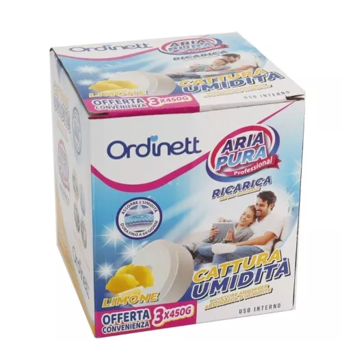 Сменные таблетки, впитывающие влагу, 450 г x 3 шт. лимон