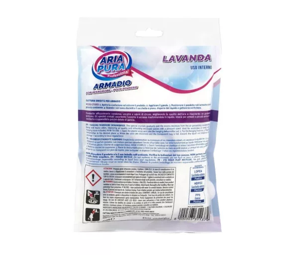 Moisture absorber for wardrobe crystal 210g lavender
