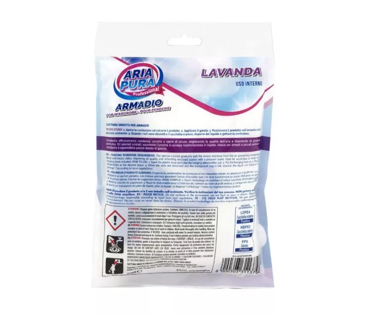 Drėgmės sugėriklis spintos krištolo 210g levandos