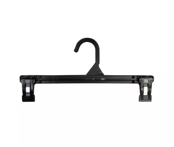 Clothes hangers with clips 2 pcs. plastic Noir 30x1.75x14.5cm black