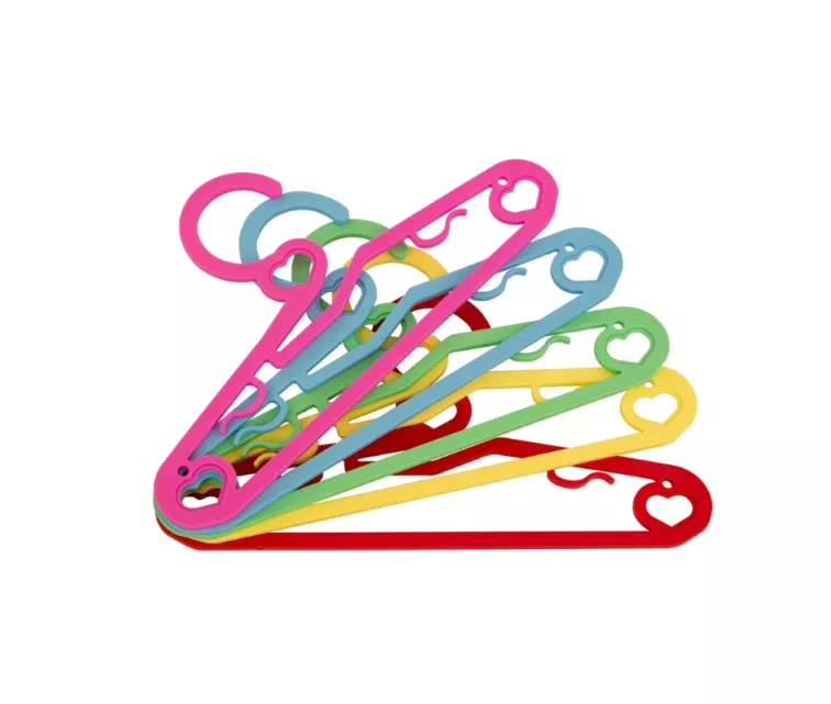 Clothes hangers for children 5 pcs. plastic Baby Cupid 29.5x0.45x15.5cm assorted