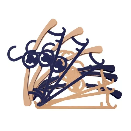 Вешалки для одежды детские 6 шт. пластиковые плюшевые мишки 37x1,2x17см в ассортименте