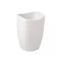 ( WITHOUT PACKAGING ) Toothbrush container Soft ceramic, white