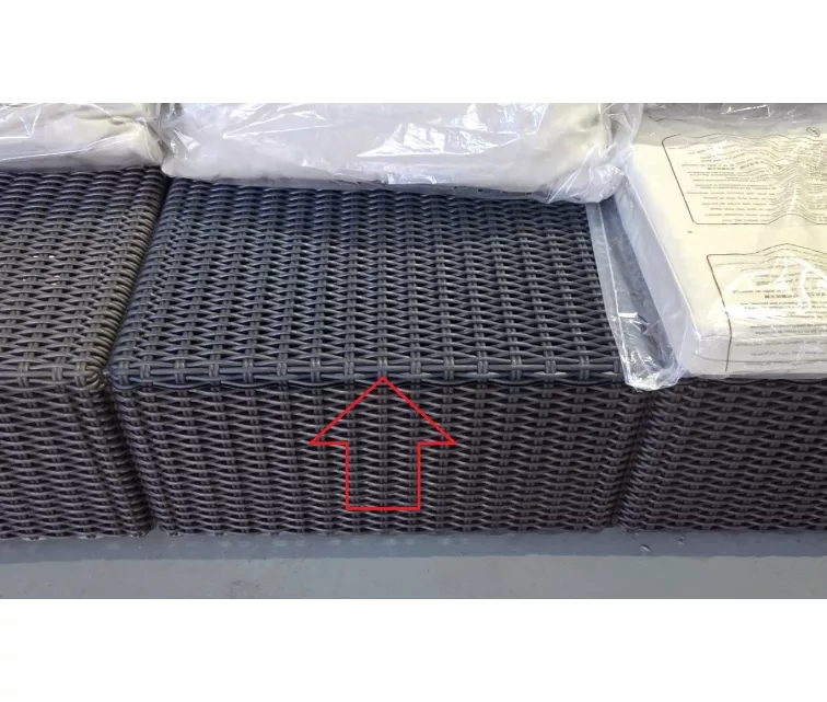 ( ДЕФЕКТ )   Диван садовый трехместный California 3 Seater Sofa коричневый