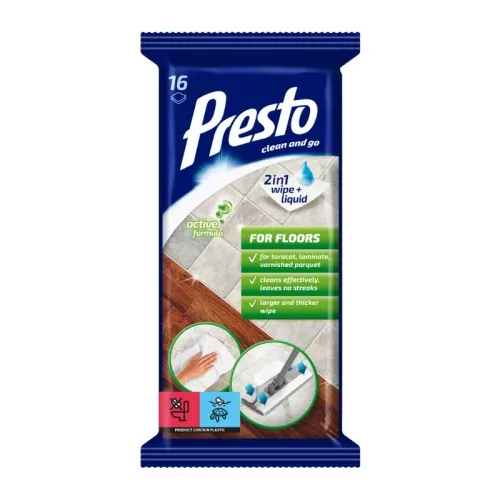 Салфетки влажные для пола 16 шт.