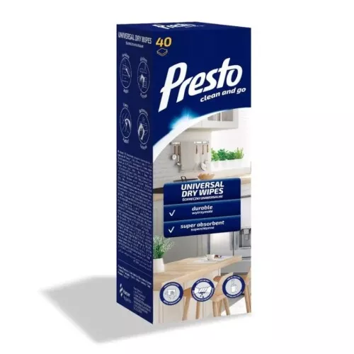 Салфетки универсальные в рулоне 40 шт., в коробке.