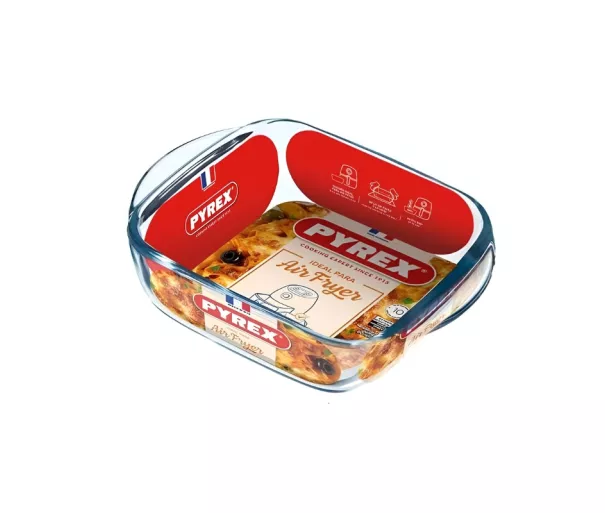 Glass container for air fryers 20x17cm/1L Pyrex
