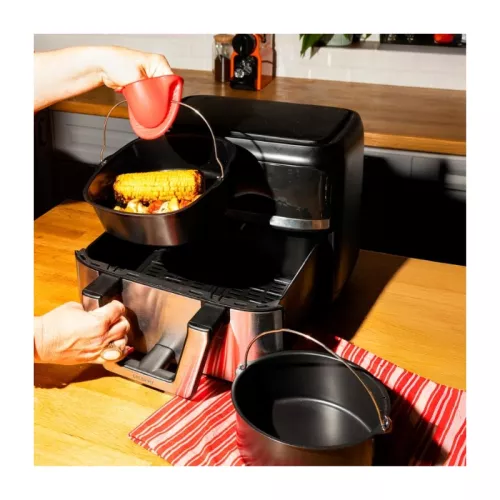 Metal baking tray for deep fryer 22x21xh7.5cm