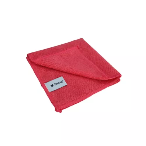 Mikrošķiedras lupatiņas 250gsm, 30x30, 10 gab. QLEANUP sarkanas