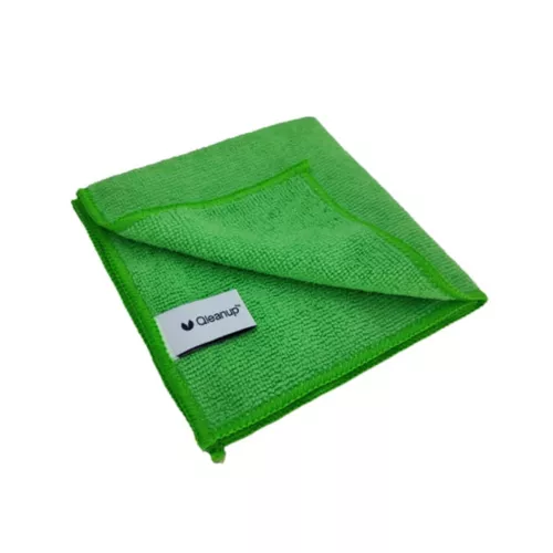 Mikrošķiedras lupatiņas 250gsm, 30x30, 10 gab. QLEANUP zaļas