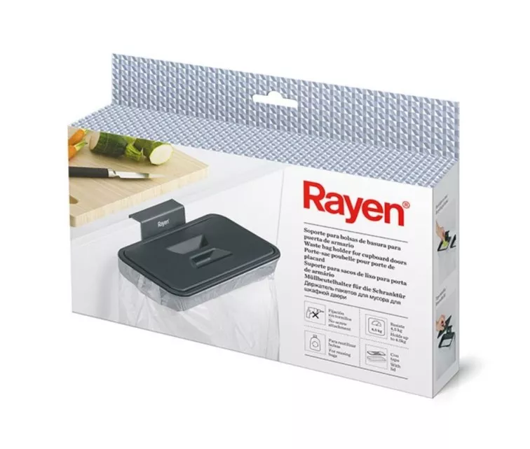 Waste bag holder for cupboard door 24.5 x 13.5 x 5.5 cm