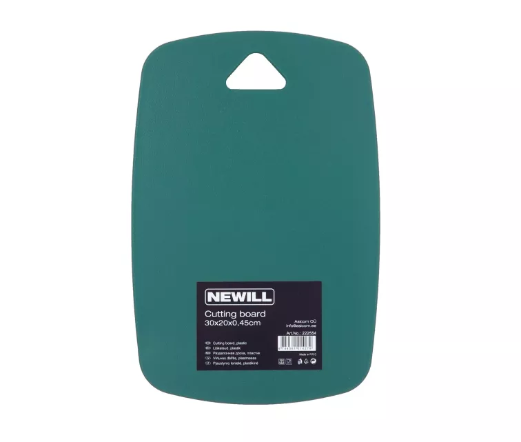 Cutting board plastic 30 x 20 x 0.45 cm green