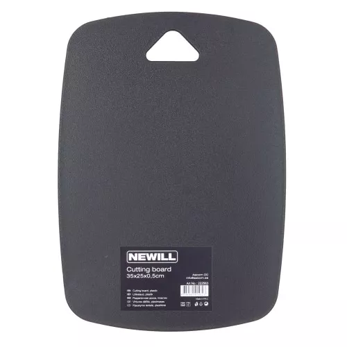 Griešanas dēlītis plastmasas 35 x 25 x 0.5 cm melns