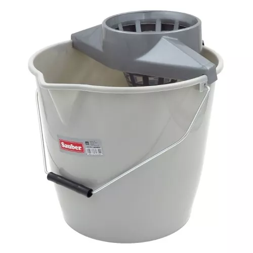 Ведро круглое 12л с отжимом и металлической ручкой
